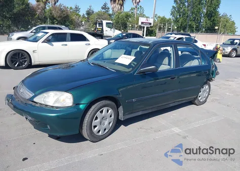 2000 Honda Civic Lx z USA, uszkodzony, nr VIN 1HGEJ6571YL067035